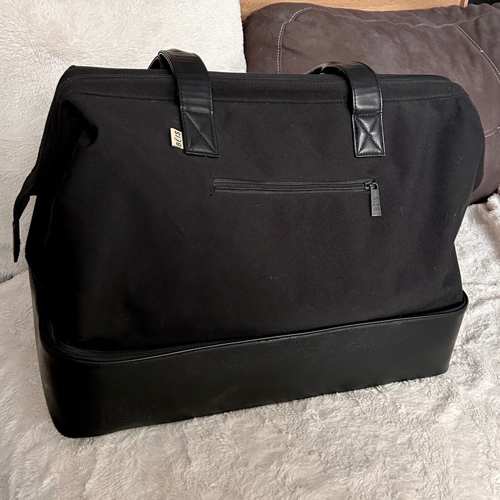BEIS Black Travel Weekender Bag
